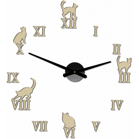 Stick-on wall clocks,luxury stent clocks,plastic clocks