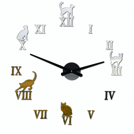 Stick-on wall clocks,luxury stent clocks,plastic clocks