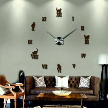 Stick-on wall clocks,luxury stent clocks,plastic clocks