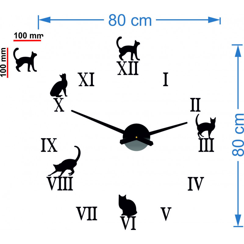 Dimensions of wall clocks, wall clock design