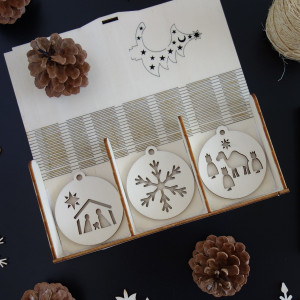 Set of Christmas decorations that will please 1 set-18 pieces 2