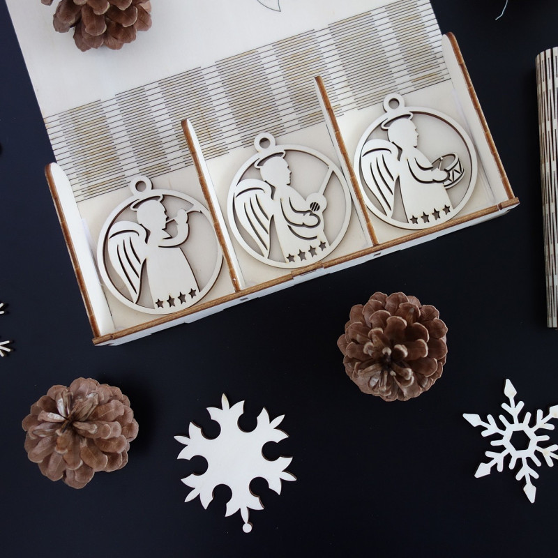 Ornaments for Christmas tree, 1 set-18 pieces