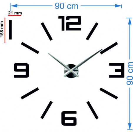 Wall clock DEKOR VISTON 2D