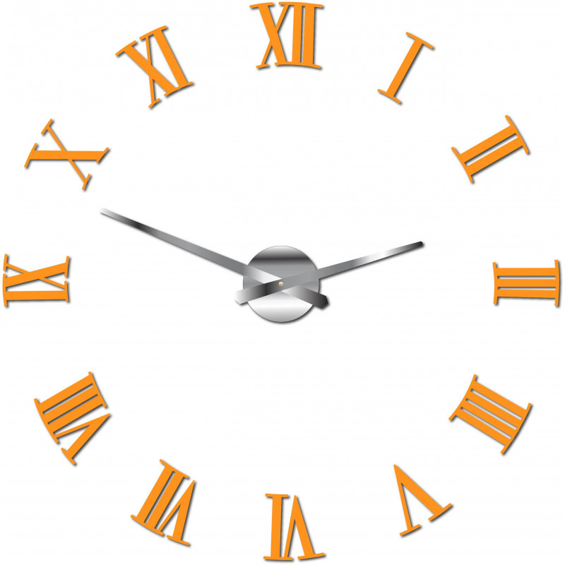 Adhesive wall clock Roman 2D plexiglass