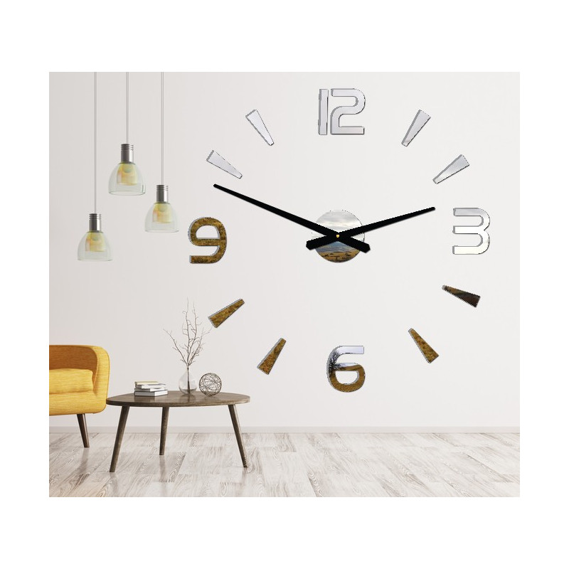 Modern wall clock adhesive Stor 2D plexiglass