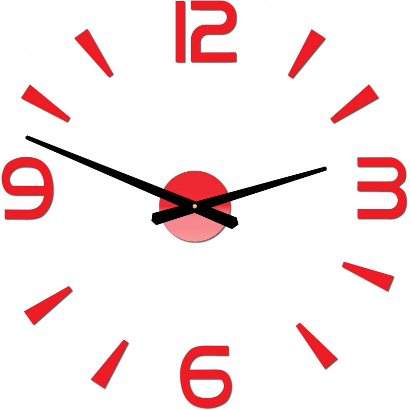 Modern wall clock adhesive Stor 2D plexiglass
