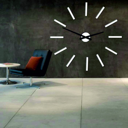 Modern wall clock sticks 2D plexi MIRROR