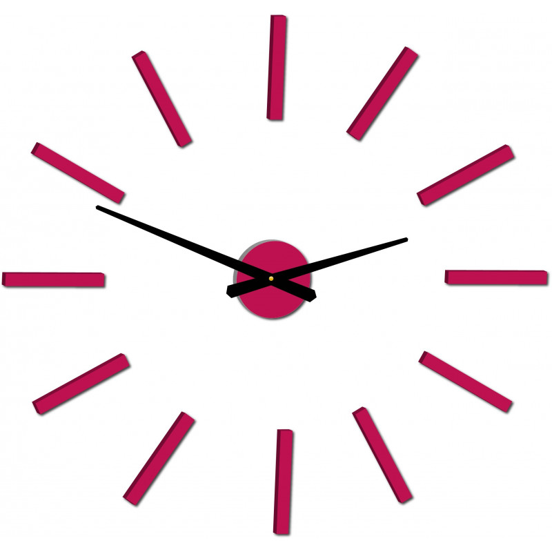 Modern wall clock sticks 2D plexi MIRROR