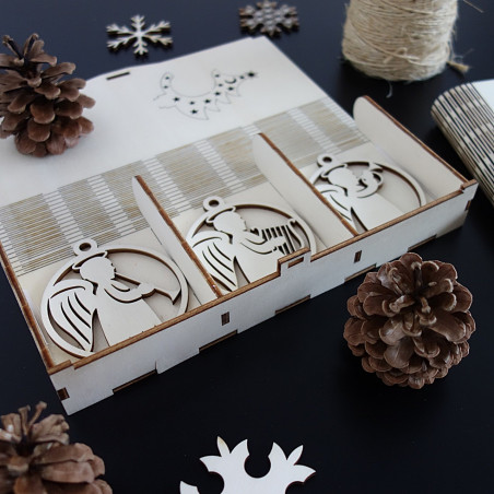 Set of Christmas decorations for pleasure, 1 set-18 pieces Set of Christmas decorations for pleasure, 1 set-18 pieces