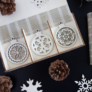 Ornaments for Christmas tree, 1 set-18 pieces 2