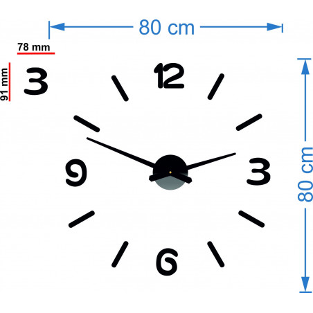Modern wall clock - JUMBO