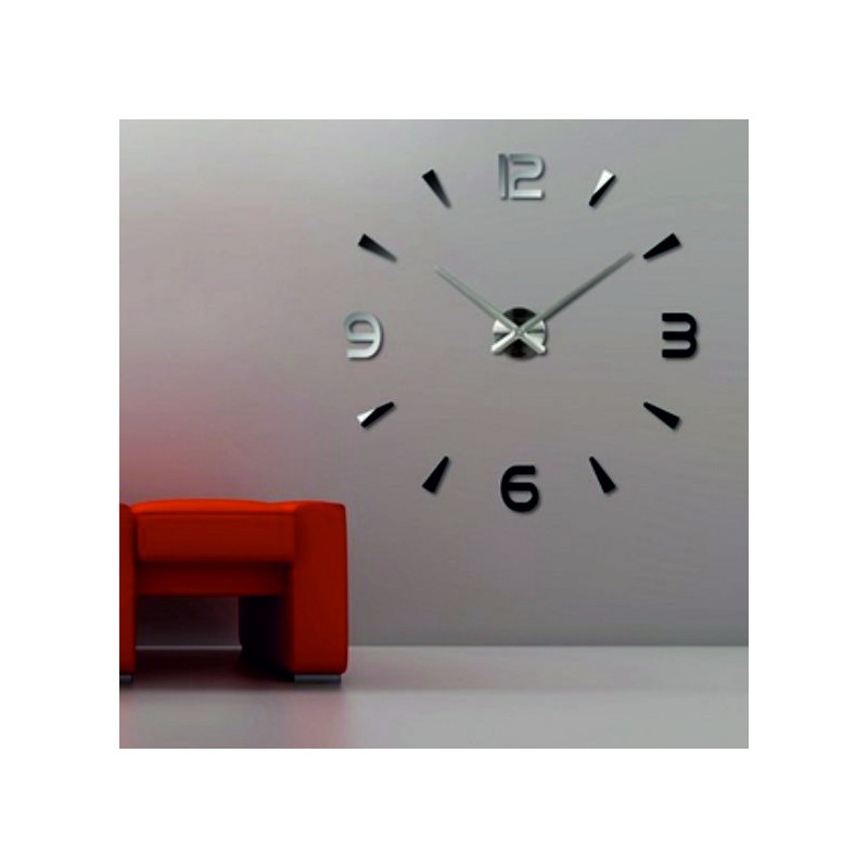Adhesive wall clock, luxury clock on stent, plastic clock