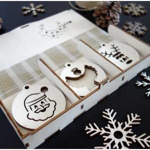 Collection of Christmas tree decorations, 1 set -18 pieces 2