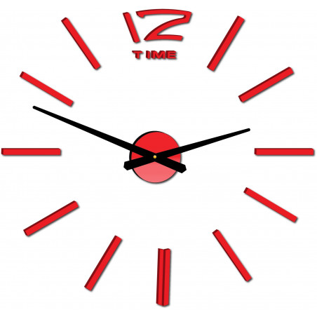 Wall clock large adhesive OMEGA. Plexiglas XMOMO
