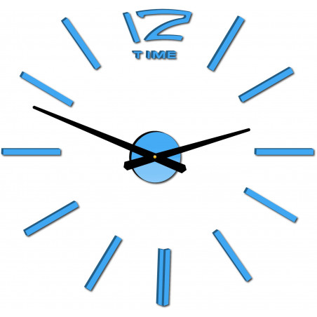 Wall clock large adhesive OMEGA. Plexiglas XMOMO