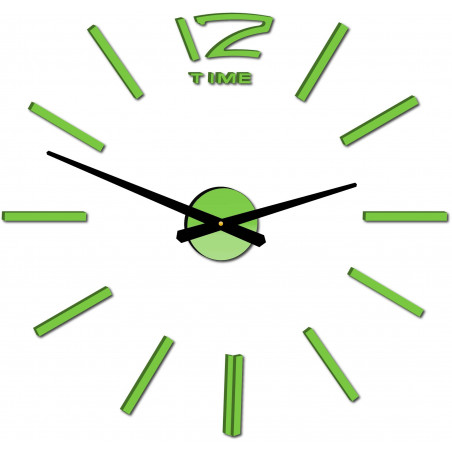 Wall clock large adhesive OMEGA. Plexiglas XMOMO