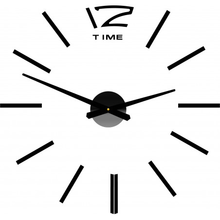 Wall clock large adhesive OMEGA. Plexiglas XMOMO