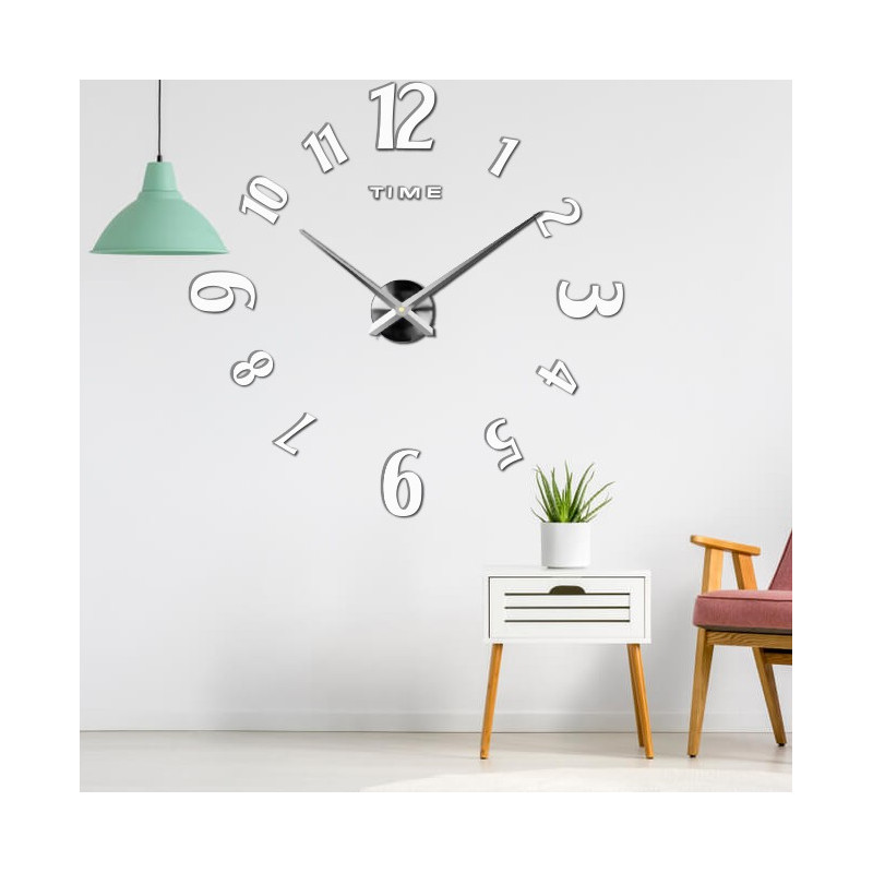 Stick-on wall clocks,luxury stent clocks,plastic clocks