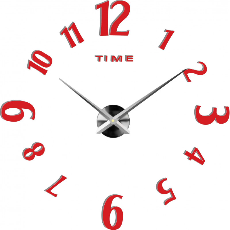 Stick-on wall clocks,luxury stent clocks,plastic clocks