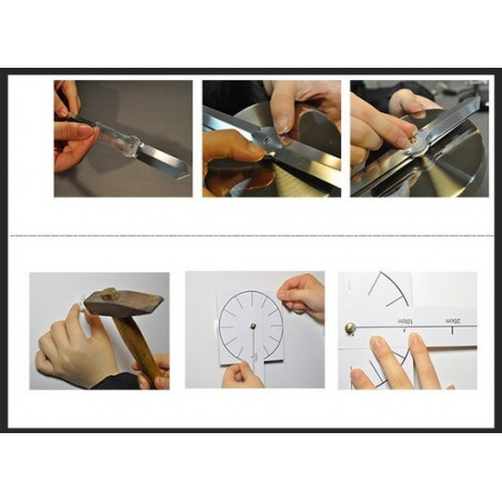 Large 3D adhesive wall clock - modern 3D adhesive wall clock.