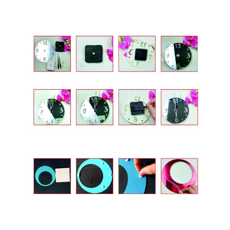 DIY HOJOKER adhesive wall clock as a gift