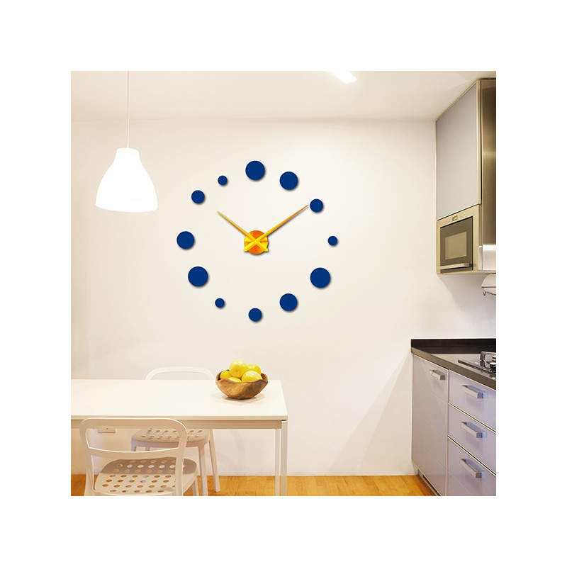 Large wall clock dot (modern clock on wall) DEKORAJ