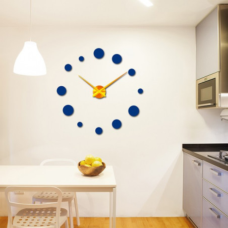 Large wall clock dot (modern clock on wall) DEKORAJ