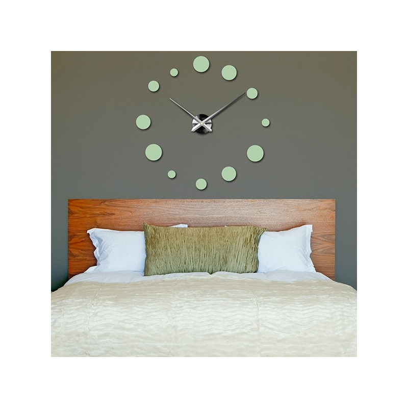 Large wall clock dot (modern wall clock) DEKORAJ