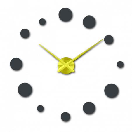 Large wall clock dot (modern clock on wall) DEKORAJ