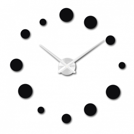 Large wall clock dot (modern clock on wall) DEKORAJ