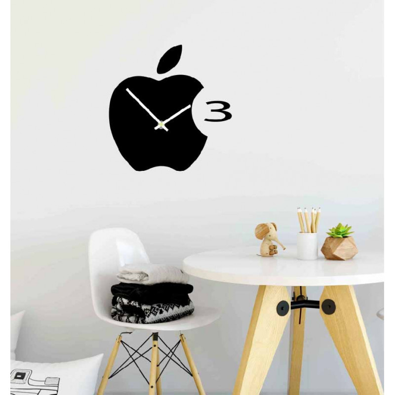 Nástenné hodiny plastové do kuchyne APPLE, 35x35 cm