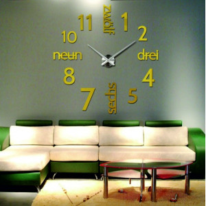 Modern DIY DRIWAL 3D wall clock 2