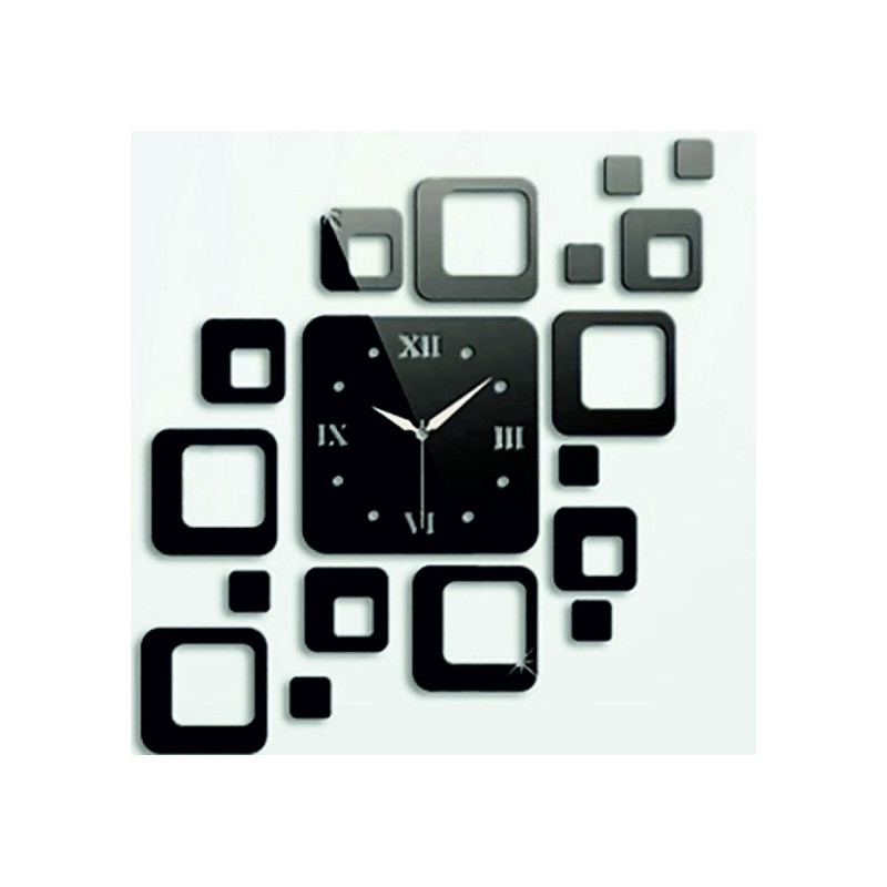 Wall clock square modern 50x40 cm FIGARO
