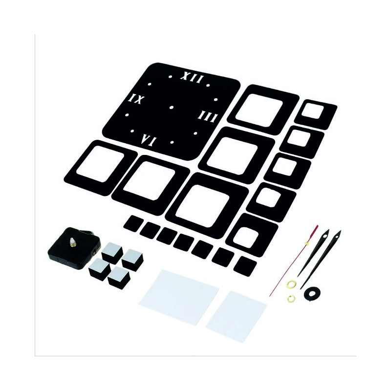 Wall clock square modern 50x40 cm FIGARO