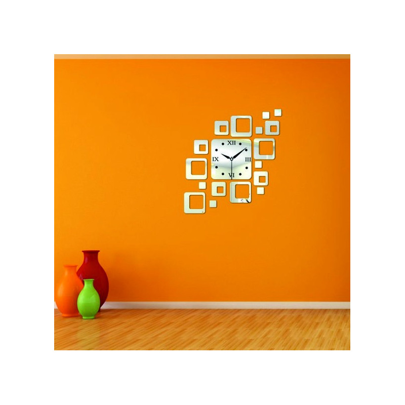 Wall clock square modern 50x40 cm FIGARO