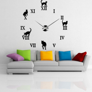 Cat Wall Clock