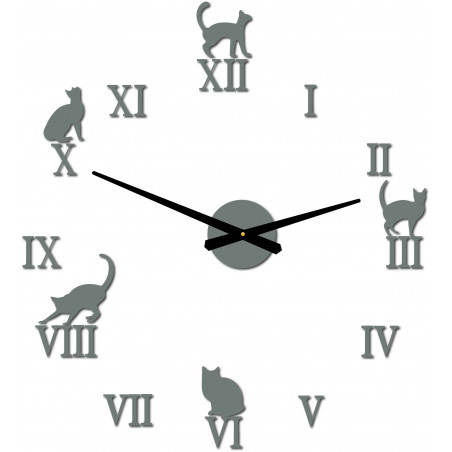 DIY CAFORD 2D cat wall clock