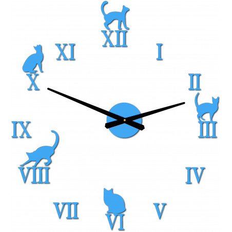 DIY CAFORD 2D cat wall clock
