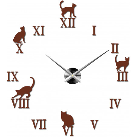 DIY CAFORD 2D cat wall clock