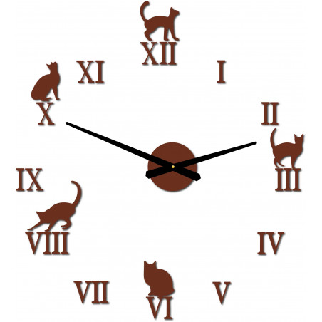 DIY CAFORD 2D cat wall clock