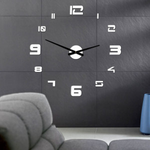Wall clock adhesive large plexi DIY STRONGO 2