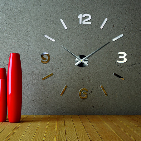 Large DIY 3D PMMA FOAM mirror wall clock Large DIY 3D PMMA FOAM mirror wall clock