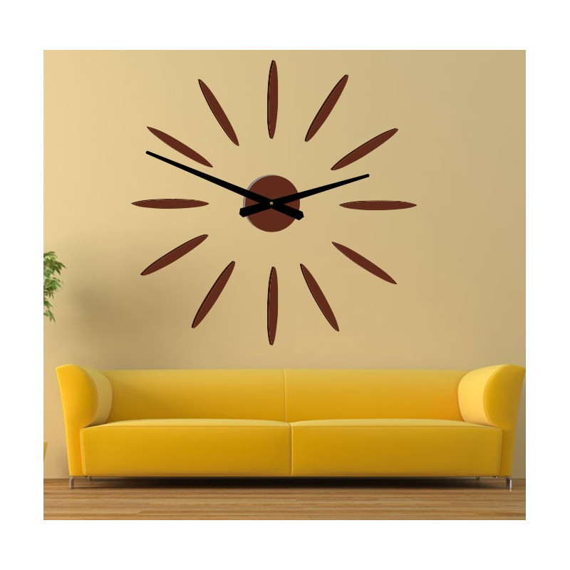 Wall Clock Sticky Sun Rays