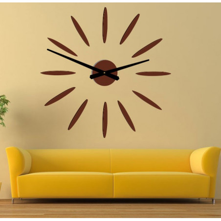 Wall Clock Sticky Sun Rays