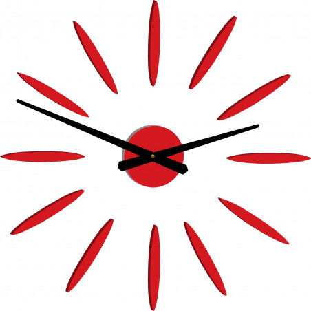 Wall Clock Sticky Sun Rays Wall Clock Sticky Sun Rays