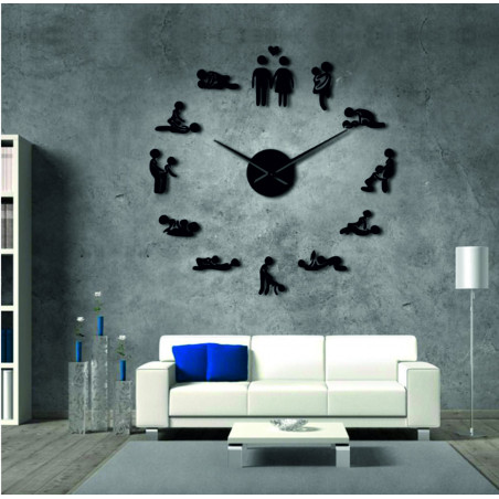 Wall clock kamasutra mirror DIY 3D HROBESO