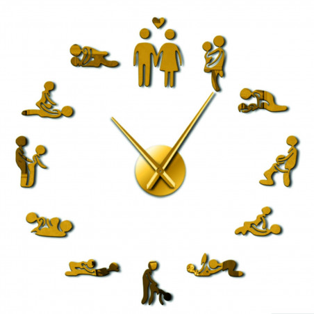 Wall clock kamasutra mirror DIY 3D HROBESO