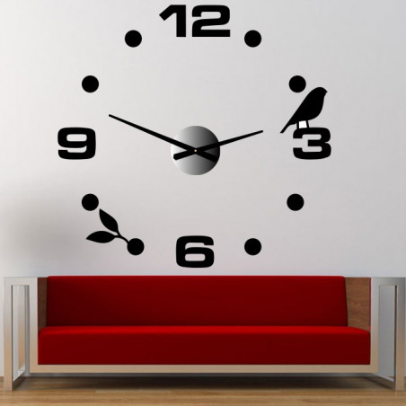 Wall Clock Line Sticker DIY Pohoda