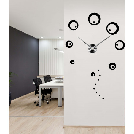 Wall clock large circles adhesive DIY SVARBACH Wall clock large circles adhesive DIY SVARBACH