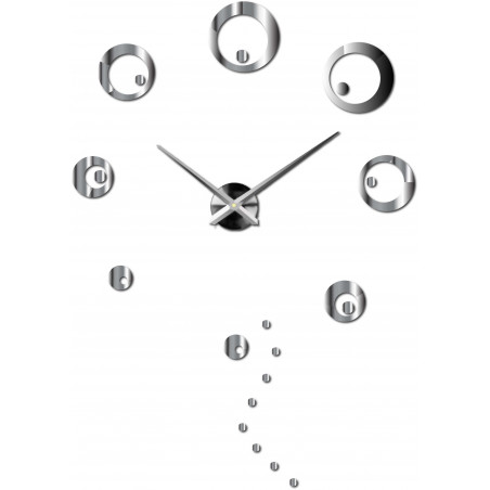 Wall clock large circles adhesive DIY SVARBACH Wall clock large circles adhesive DIY SVARBACH